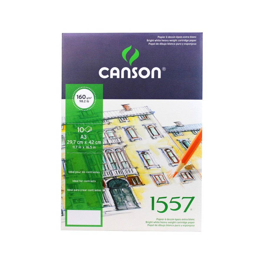 BLOCO CANSON 1557 A3 160g/m2 POCHETTE 10 FOLHAS