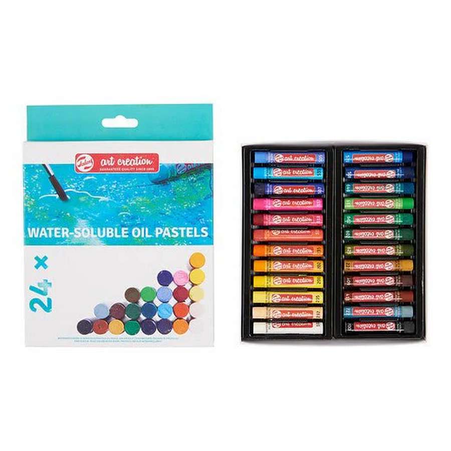 PASTEL OLEOSO AQUARELAVEL TALENS ART CREATION 24 CORES