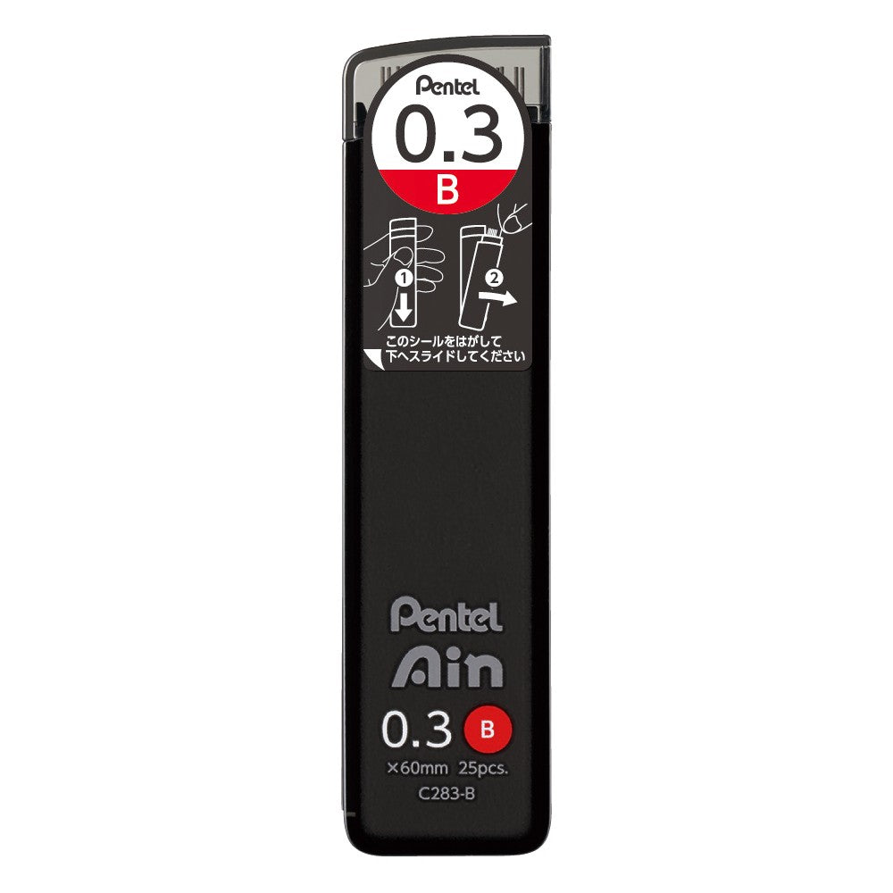 GRAFITE PENTEL AIN 0,3MM B 25 MINAS