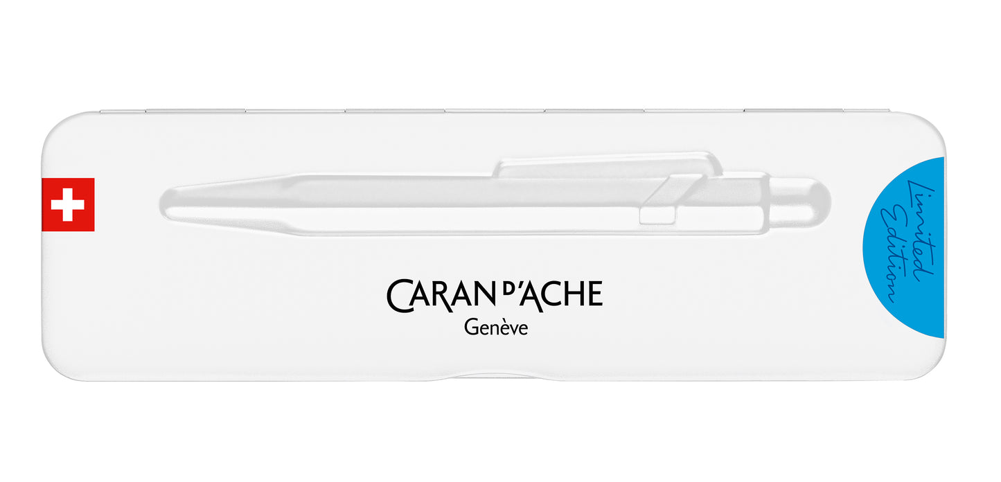 CANETA CARAN D'ACHE 849 CLAIM YOUR STYLE - AZURE BLUE