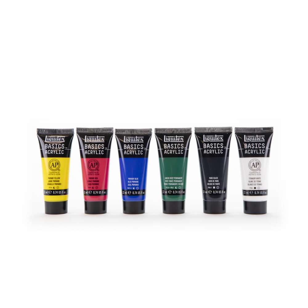 ESTOJO ACRILICA LIQUITEX BASICS C/06 22ML 3699394 (ANT 501)