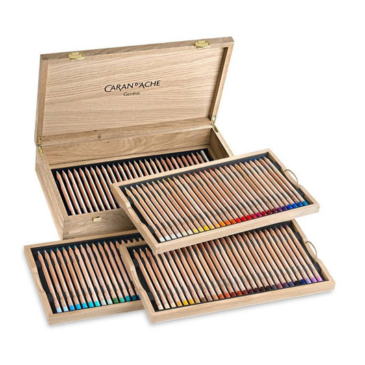 ESTOJO LAPIS COR CARAN D´ACHE LUMINANCE 100 CORES MADEIRA