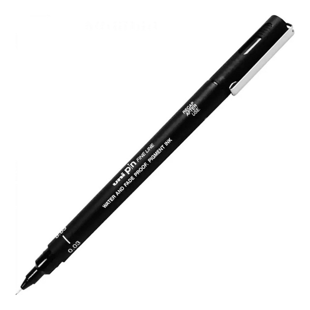 CANETA MITSUBISHI UNIPIN 0,03 PRETA