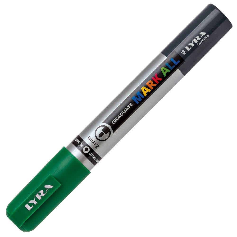 MARCADOR LYRA GRADUATE MARK ALL VERDE SEIVA PONTA 2MM