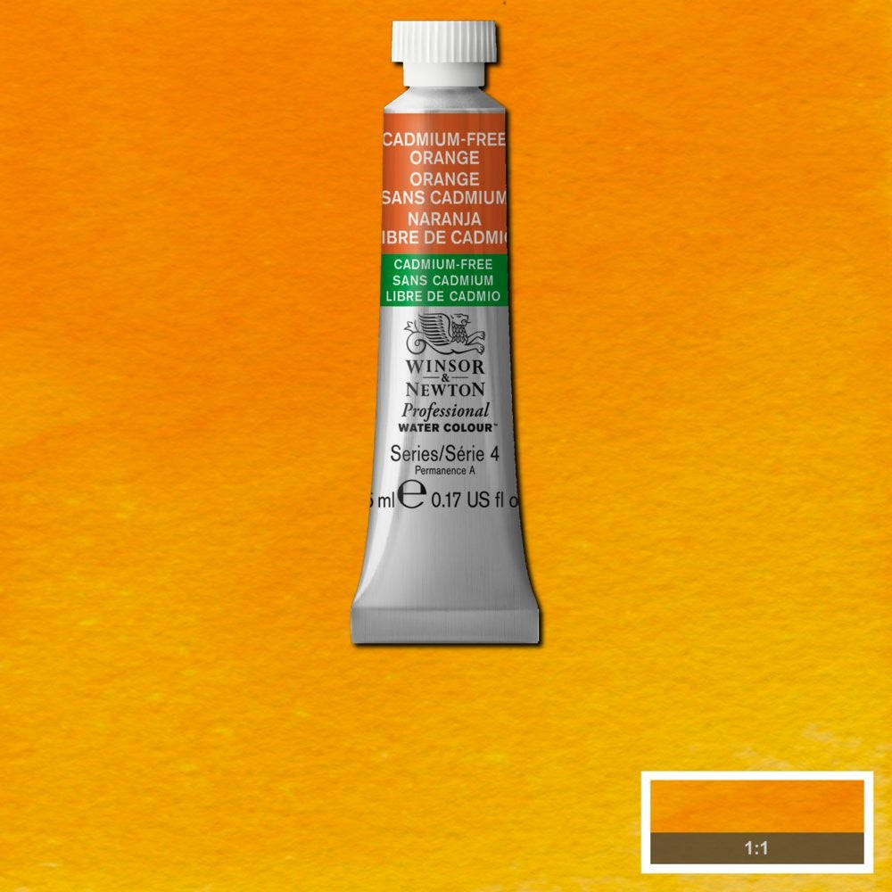 AQUARELA WINSOR NEWTON ARTISTS 5ml 899 CAD-FREE ORANGE S4