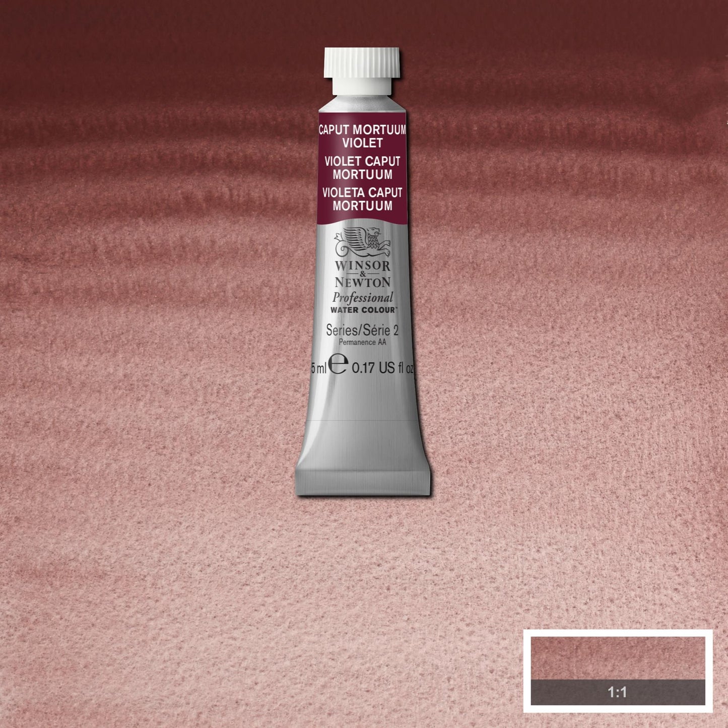 AQUARELA WINSOR NEWTON ARTISTS 5ml 125 CAPUT MORTUUM VIOL S2