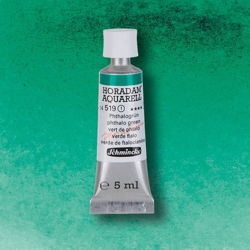 AQUARELA SCHMINCKE HORADAM 5ml 519 Phthalo Green S1
