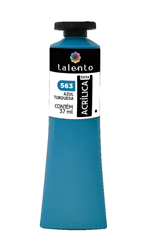 ACRILICA TALENTO 037ML 563 AZUL TURQUESA