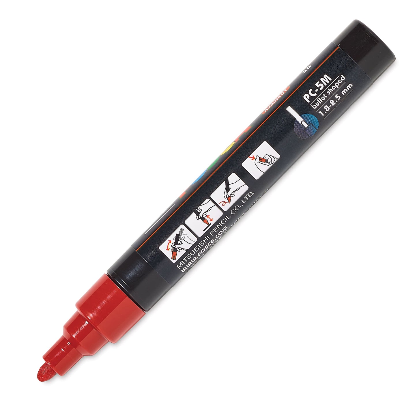 CANETA POSCA PC-5M 56 VERMELHO RUBI
