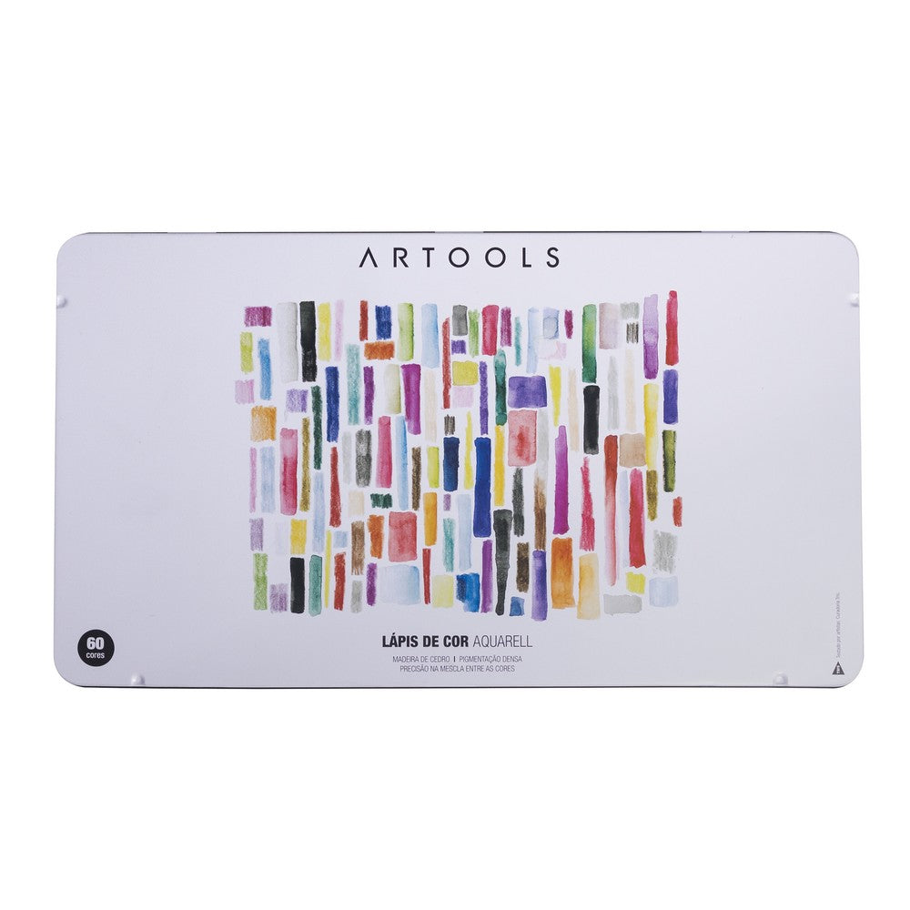 ESTOJO LAPIS AQUARELAVEL ARTOOLS AQUARELL 060 CORES + PINCEL