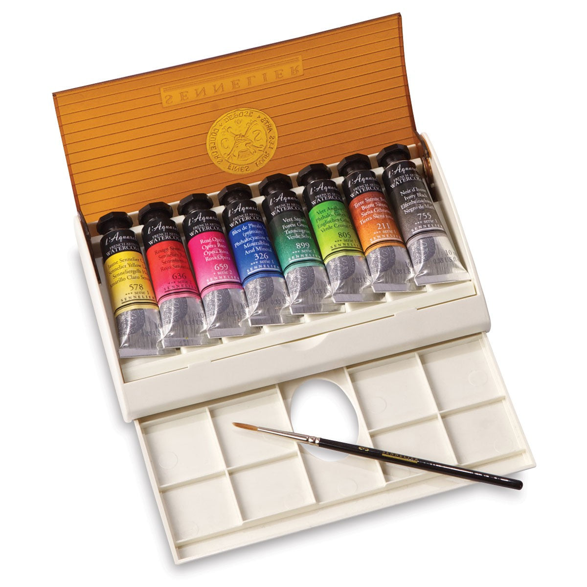 ESTOJO AQUARELA SENNELIER L'AQUARELLE 08 TUBOS 10ML TRAVEL