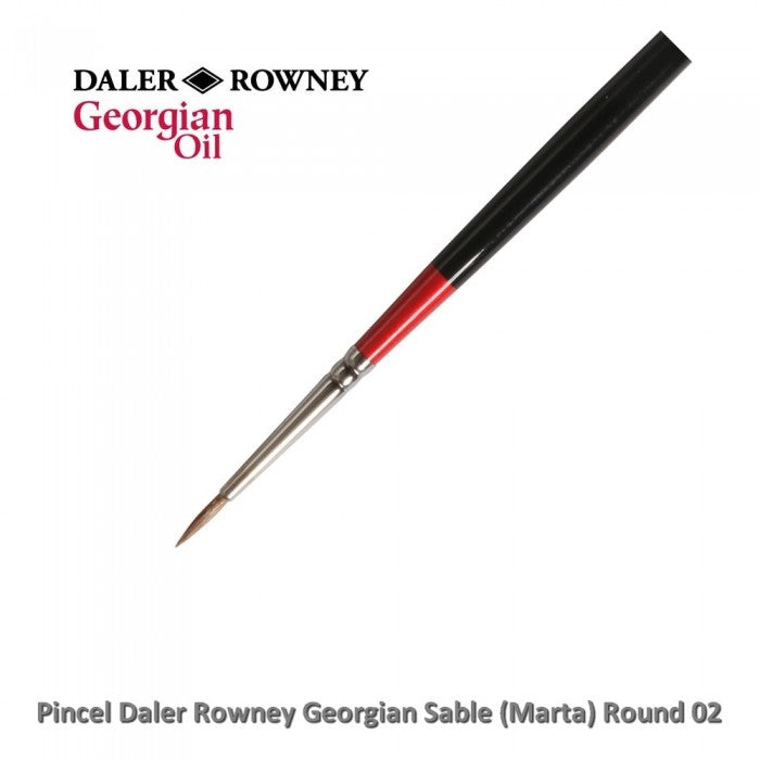PINCEL DALER ROWNEY GEORGIAN SABLE (MARTA) ROUND 02 G61