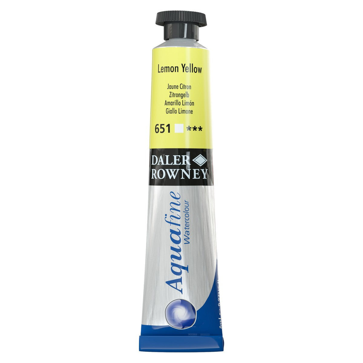 AQUARELA DALER ROWNEY AQUAFINE 8ML 651 AMARELO LIMAO
