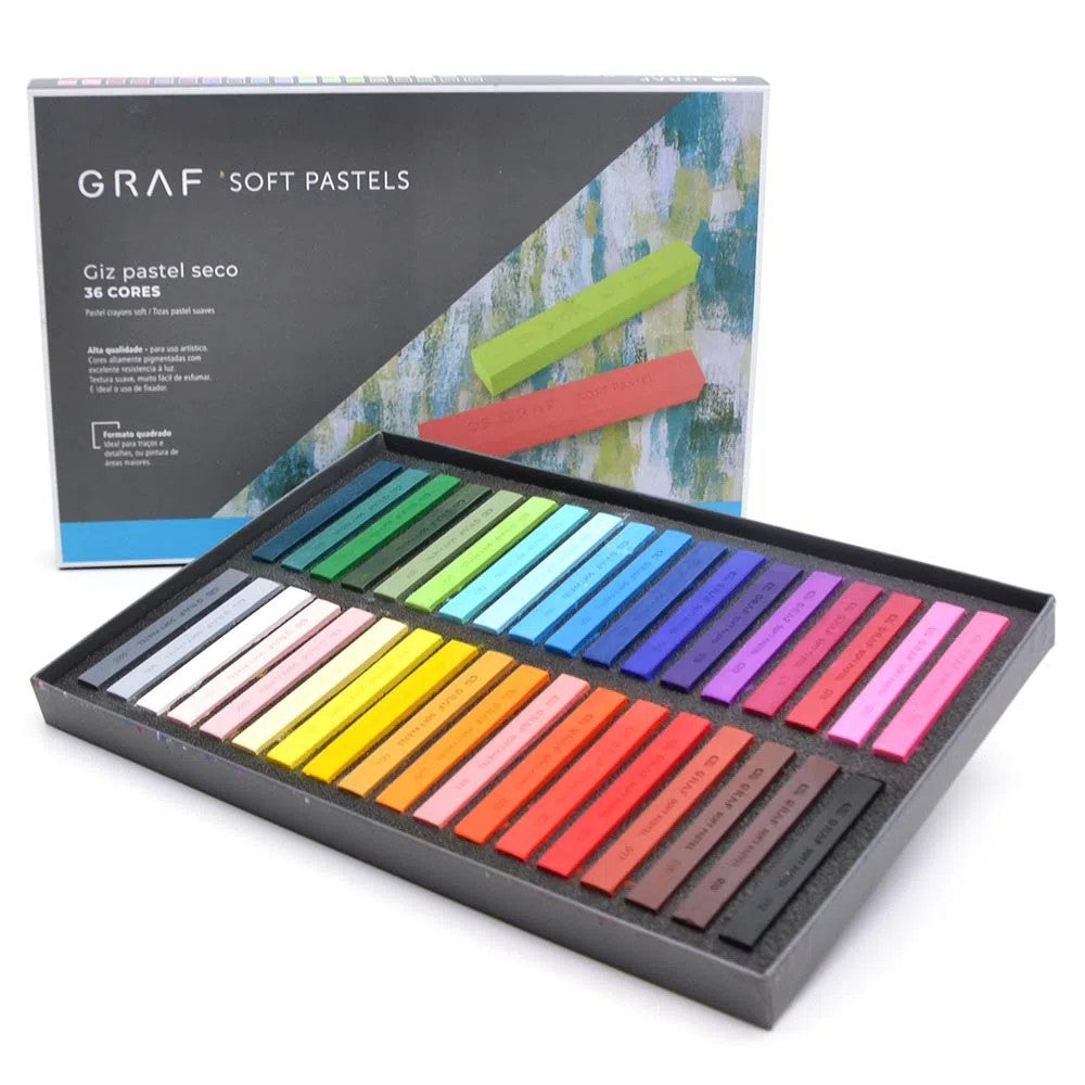 PASTEL SECO CARRE CIS GRAF SOFT C/ 36 SORTIDAS