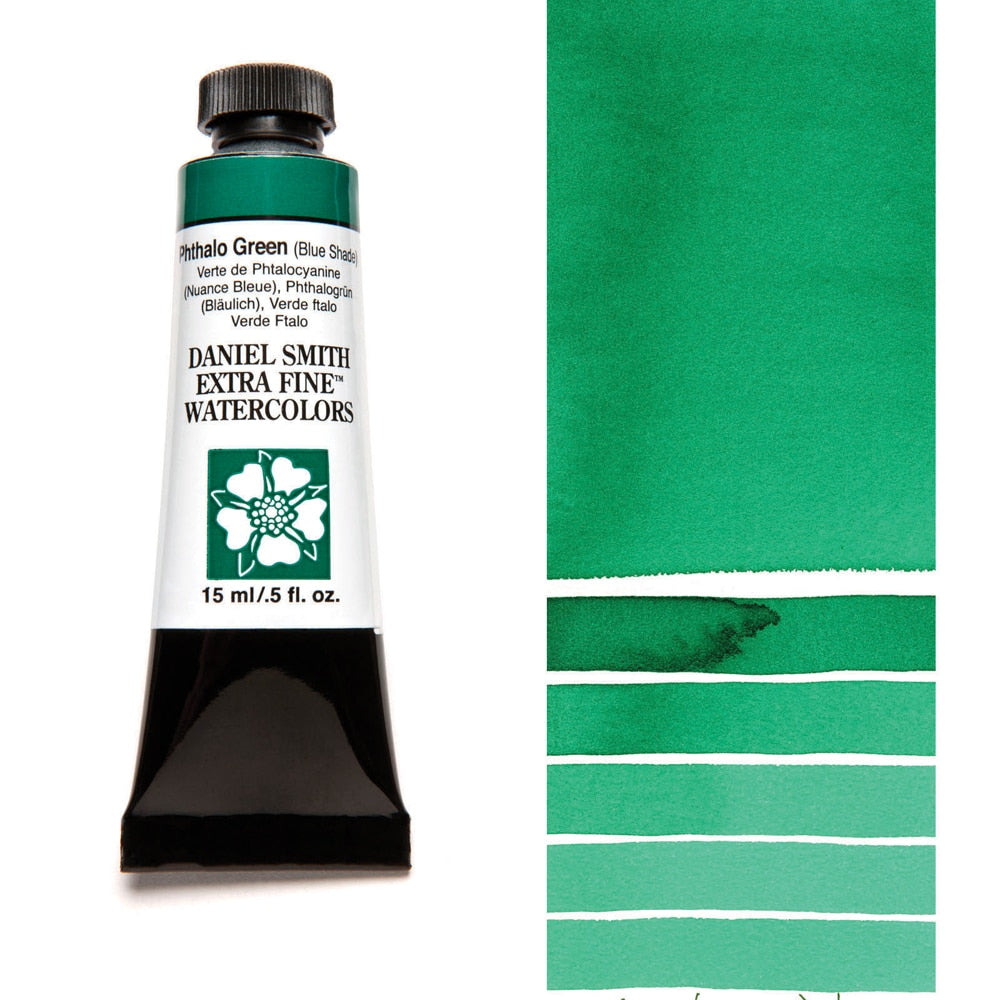 AQUARELA DANIEL SMITH 05ml EXTRA FINE Phthalo Green (Blue Shade) 078