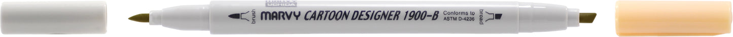 MARCADOR MARVY CARTOON DESIGNER PONTA DUPLA JACARANDA 30