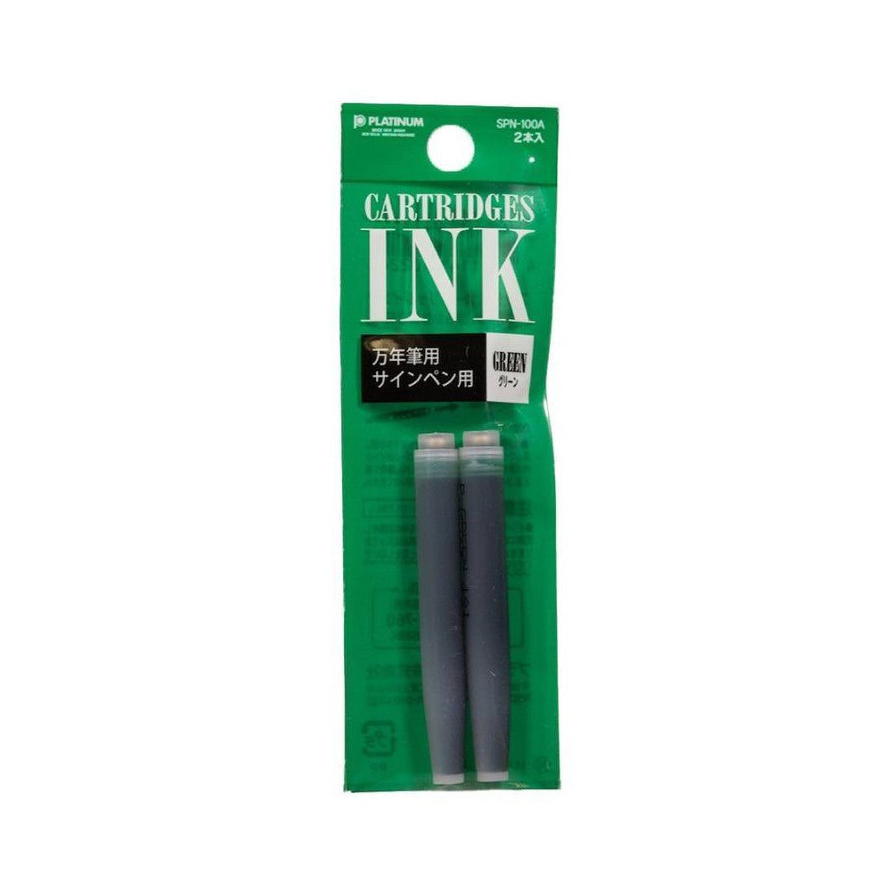 CARTUCHO TINTA PLATINUM C/2 GREEN SPN-100A 41