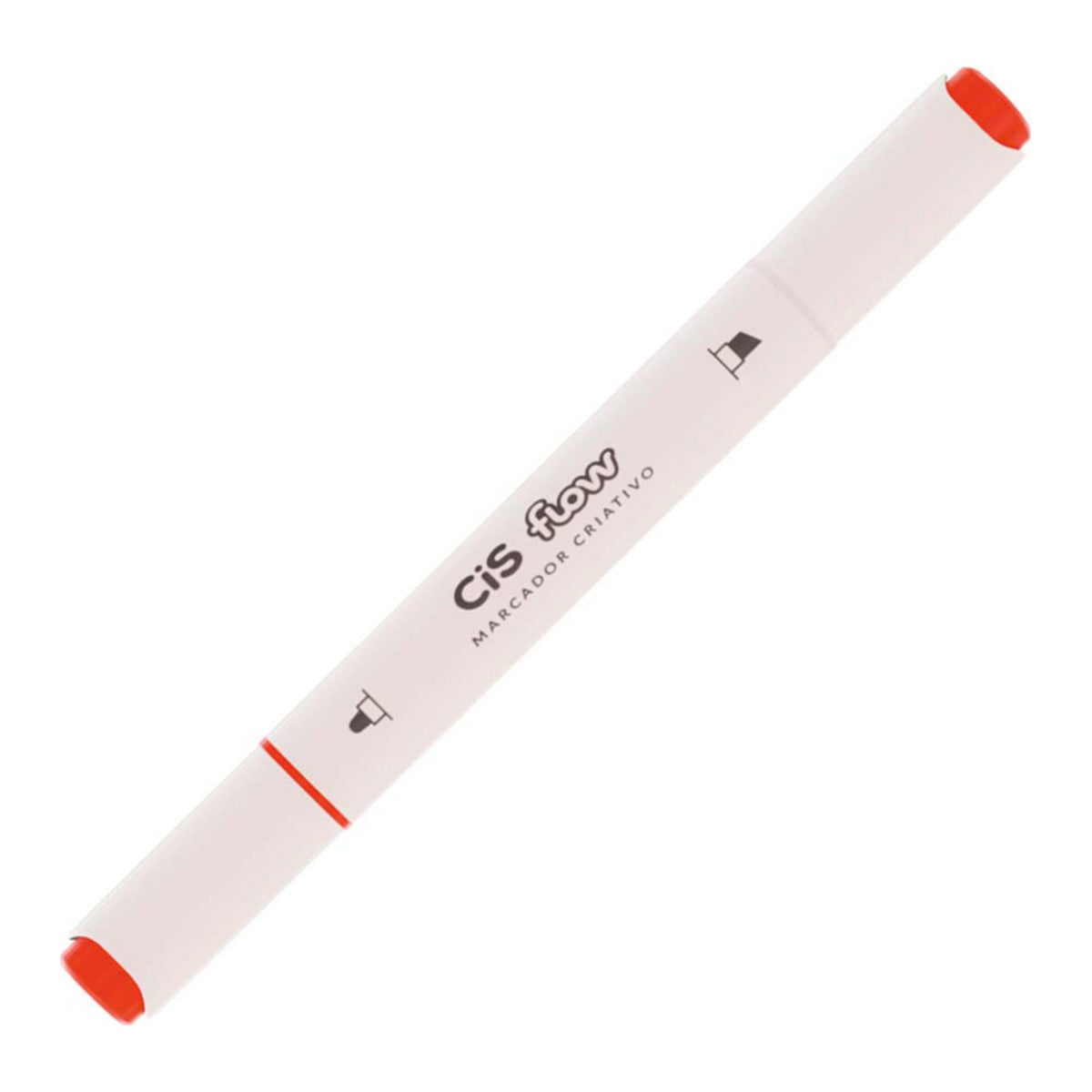 MARCADOR CRIATIVO CIS FLOW DUPLA 45 CORAL