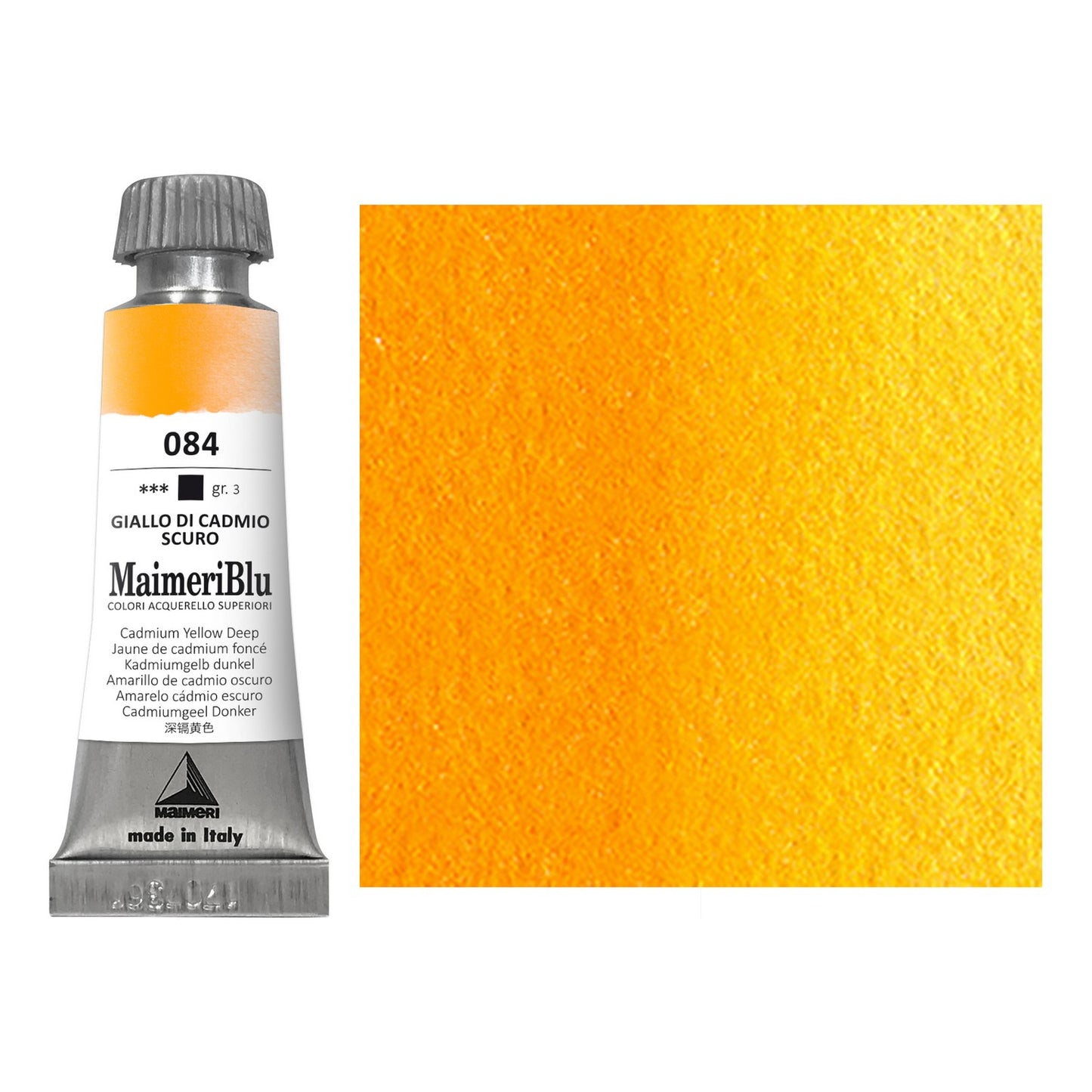 AQUARELA MAIMERIBLU ARTISTS 084 CADMIUM YELLOW DEEP 12ML S3
