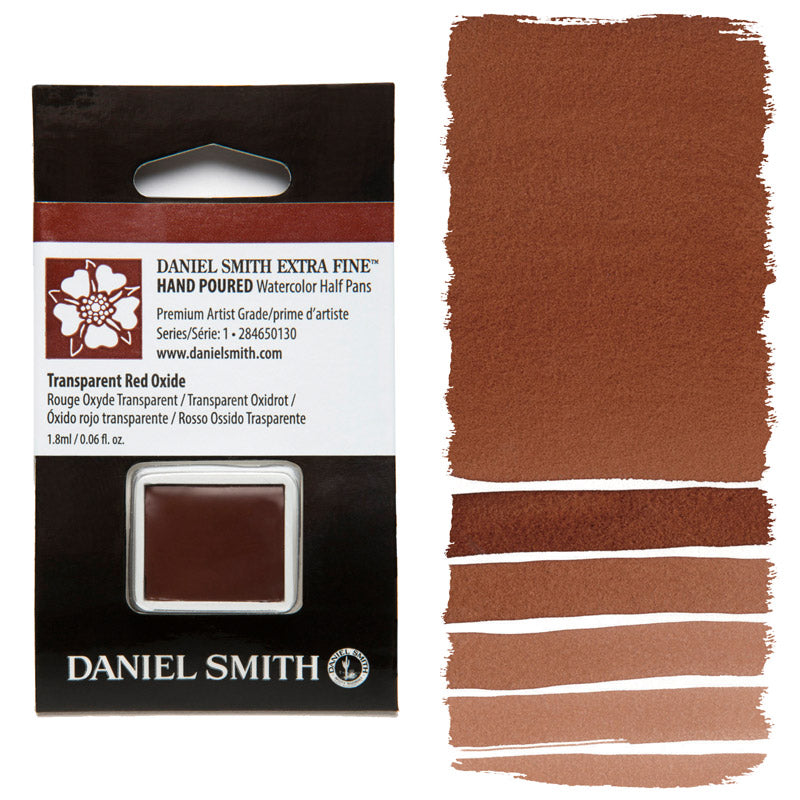 AQUARELA DANIEL SMITH HALF PAN TRANSPARENT RED OXIDE 130