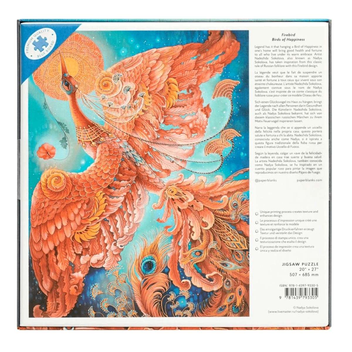 QUEBRA CABECAS PUZZLE PAPERBLANKS 1000 PCS BIRDS OF HAPPINESS PA9330-5