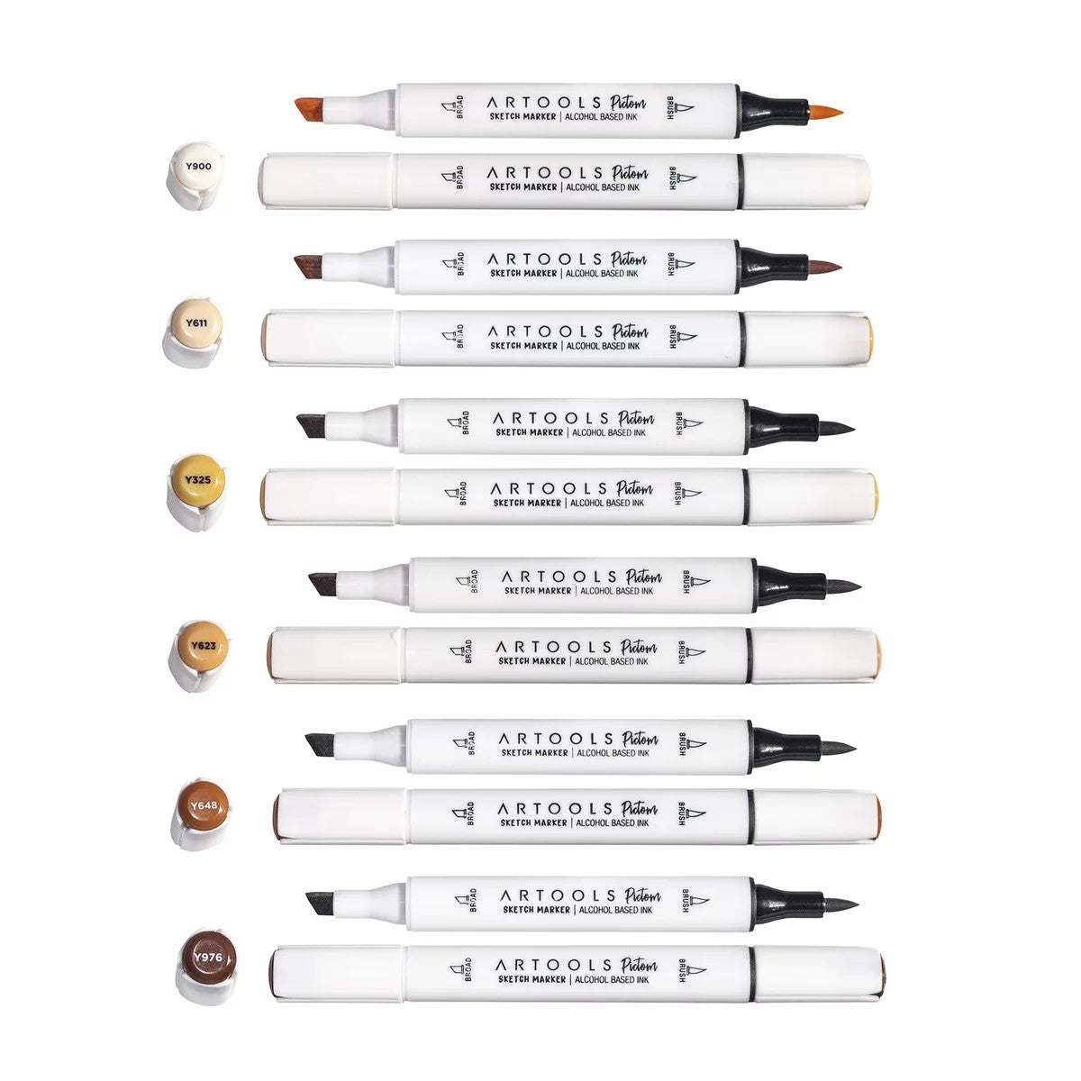 ESTOJO MARCADOR ARTOOLS PICTOM DUPLO C/ 06 TONS PELE