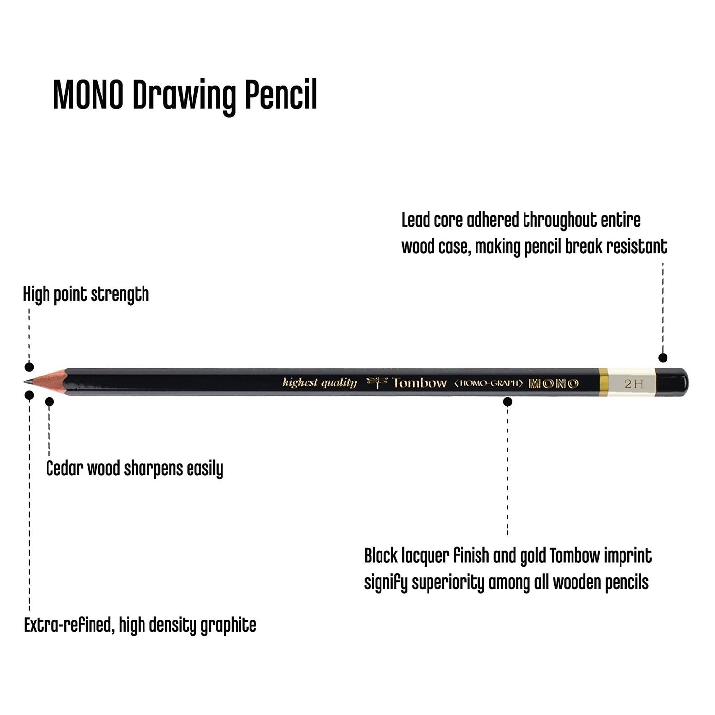 LAPIS GRADUADO TOMBOW MONO HOMO-GRAPH HB