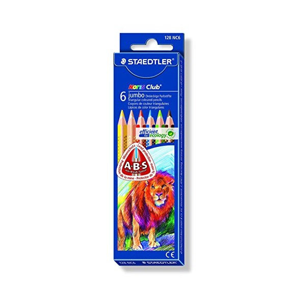 LAPIS COR STAEDTLER NORIS JUMBO 06 CORES 128 NC6