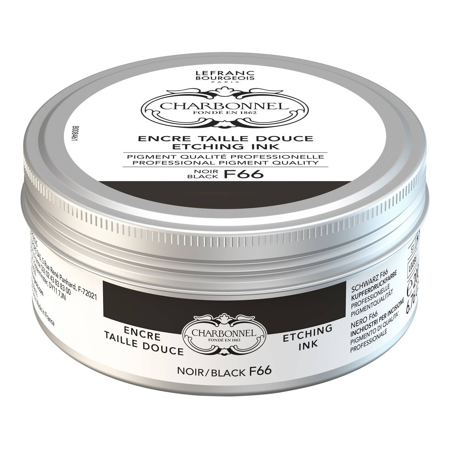 TINTA GRAVURA METAL CHARBONNEL 200ml BLACK F66 301618