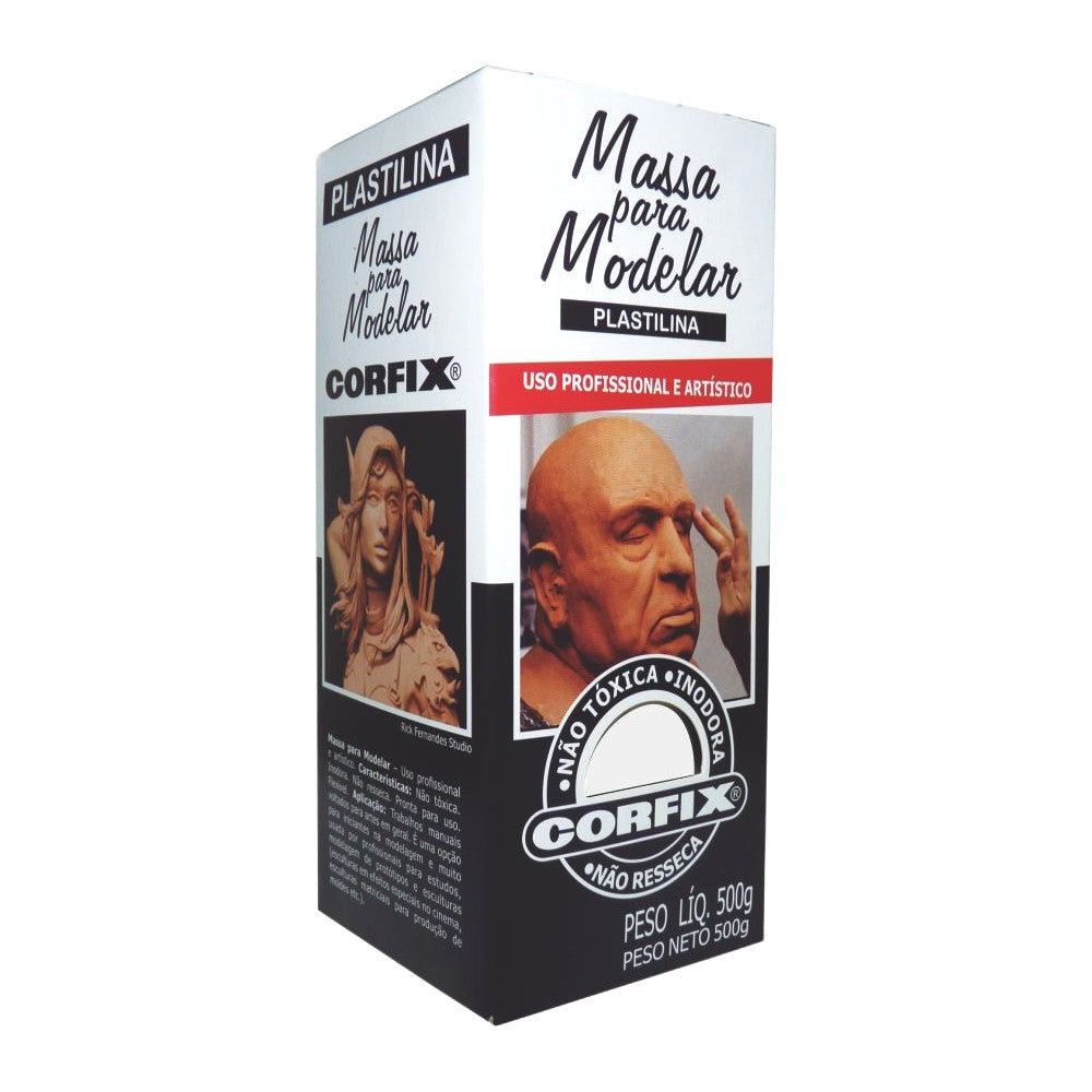 MASSA MODELAR CORFIX 301 BRANCA (PLASTILINA)