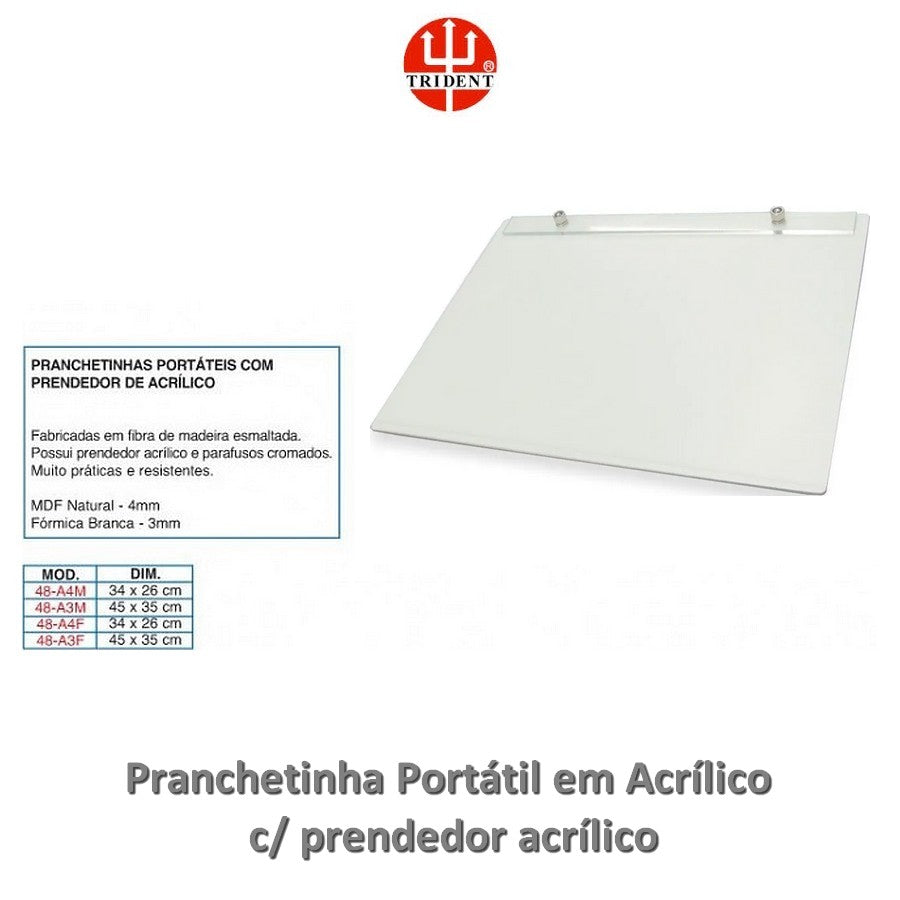 PRANCHETINHA PORTATIL A3 48A3 FORMICA TRIDENT