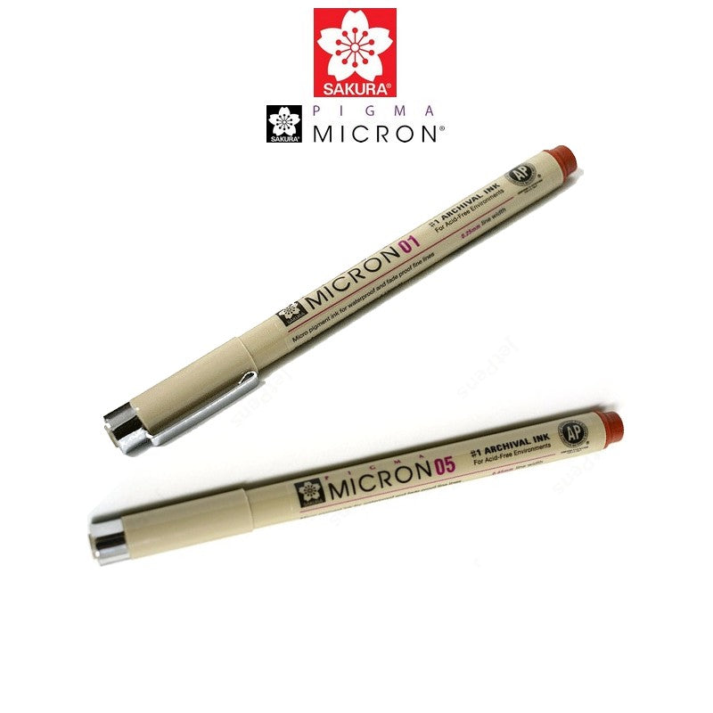 CANETA SAKURA PIGMA MICRON 0,1mm CINZA LIGHT COOL