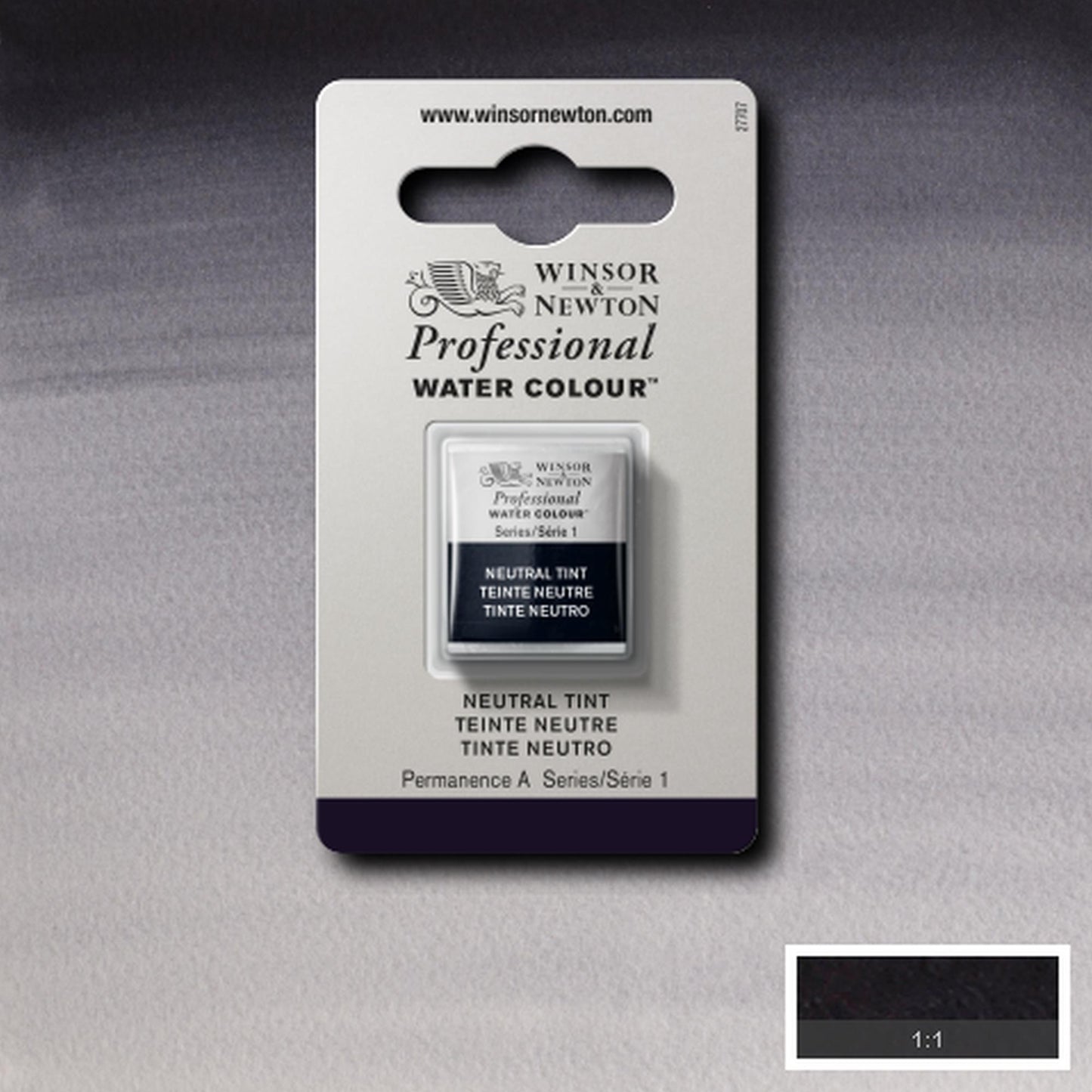 AQUARELA WINSOR NEWTON ARTISTS H PAN 430 NEUTRAL TINT S1