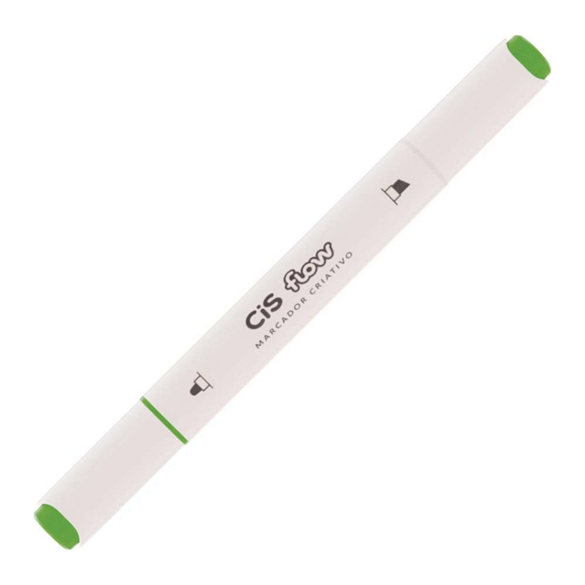 MARCADOR CRIATIVO CIS FLOW DUPLA 47 MACA VERDE
