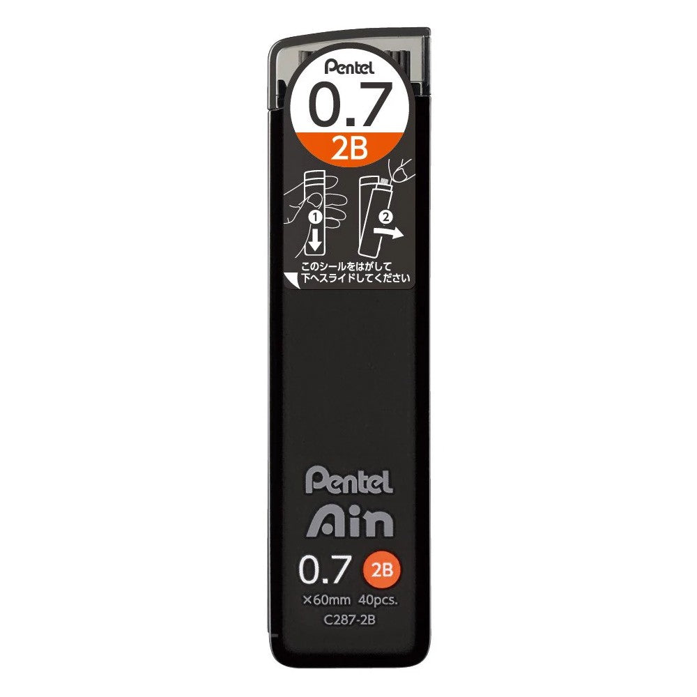 GRAFITE PENTEL AIN 0,7MM 2B 40 MINAS