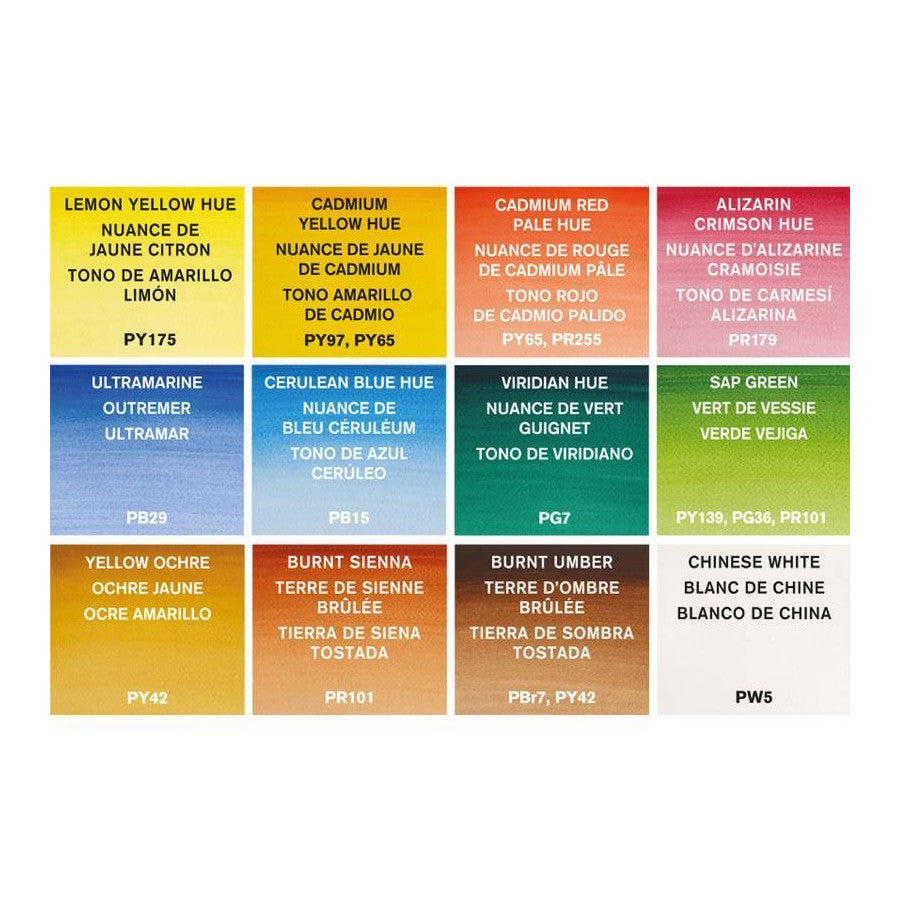 AQUARELA WINSOR & NEWTON COTMAN POCKET 12 CORES