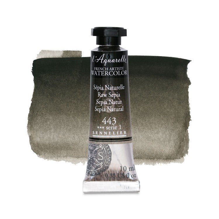 AQUARELA SENNELIER L'AQUARELLE 443 RAW SEPIA 10ML S1