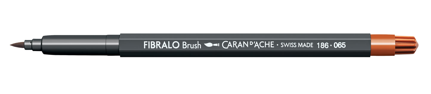 CANETA FIBRALO BRUSH 065 MARROM 186065