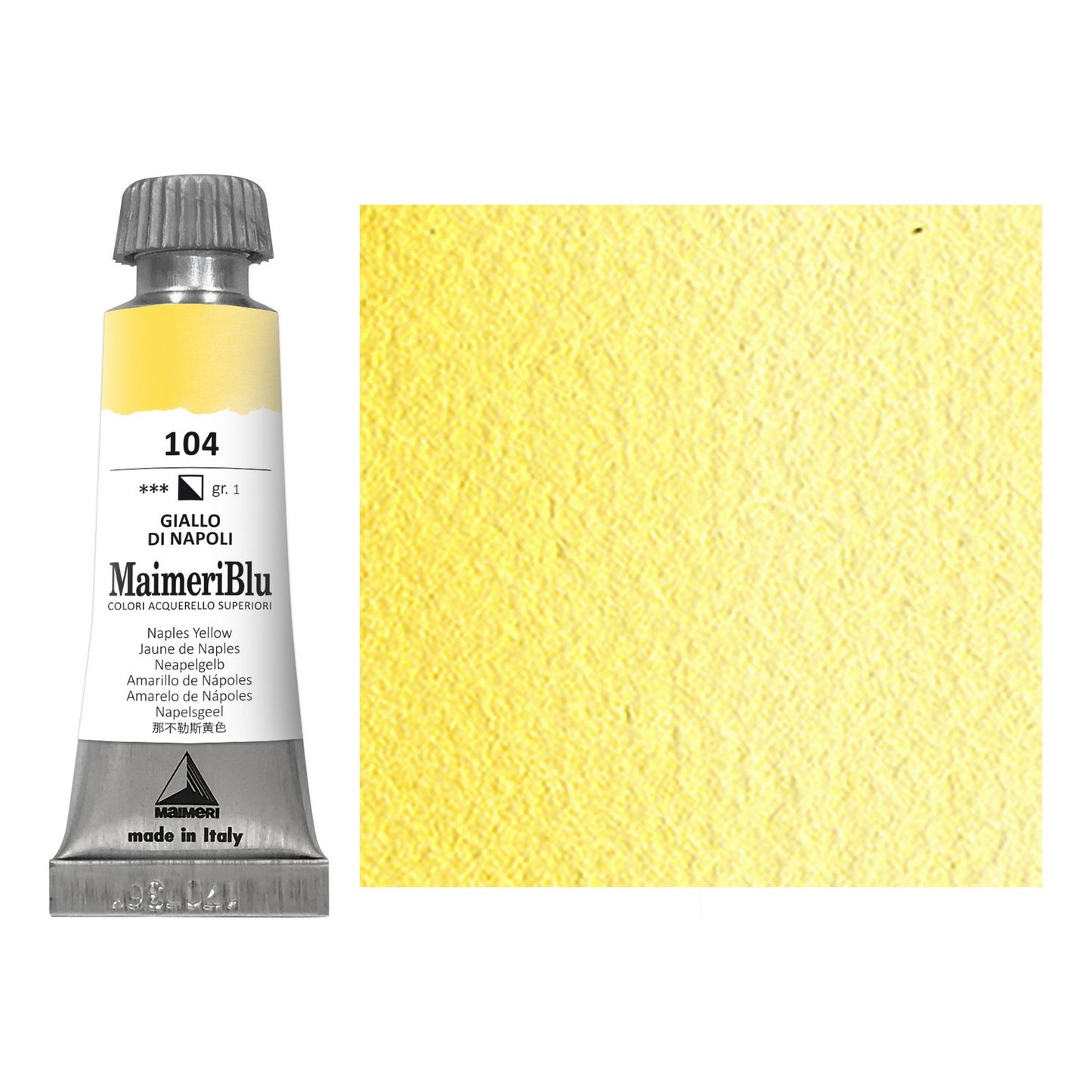 AQUARELA MAIMERIBLU ARTISTS 104 NAPLES YELLOW 12ML S1