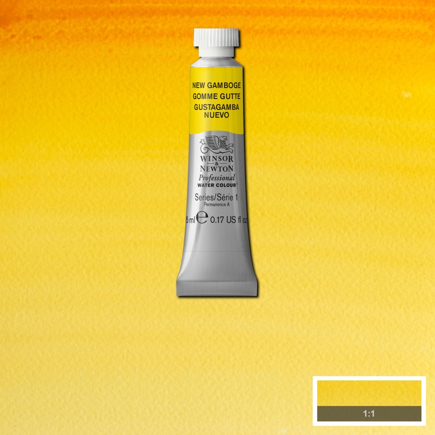 AQUARELA WINSOR NEWTON ARTISTS 5ml 267 NEW GAMBOGE S1