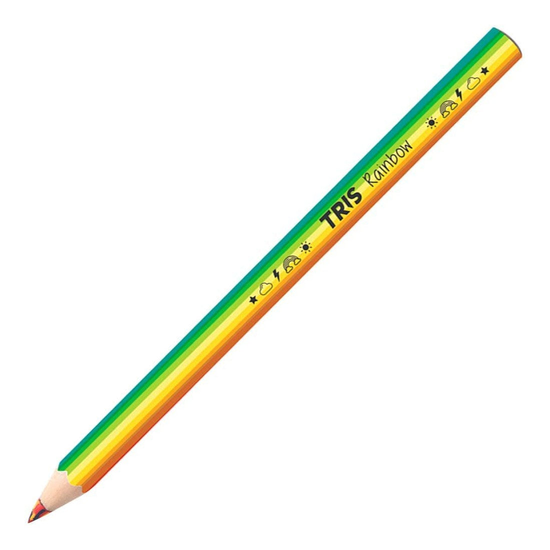 LAPIS COR TRIS MEGA JUMBO RAINBOW MULTICOLORIDO C/ 02 UN