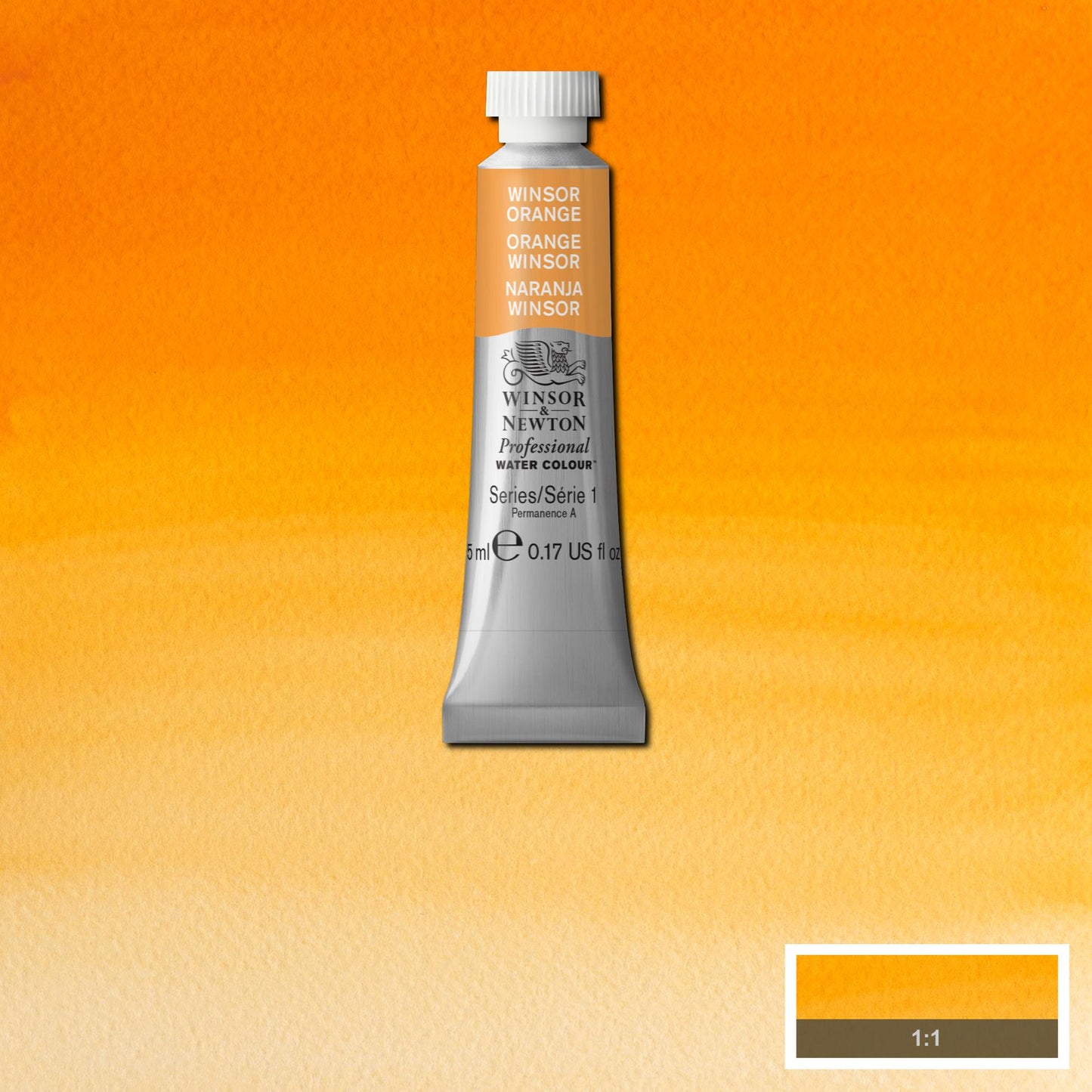 AQUARELA WINSOR NEWTON ARTISTS 5ml 724 WINSOR ORANGE S1
