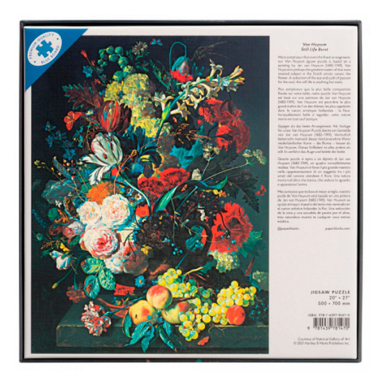 QUEBRA CABECAS PUZZLE PAPERBLANKS 1000 PCS VAN HUYSUM