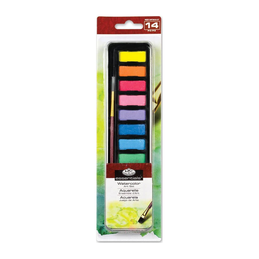 ESTOJO AQUARELA ROYAL LANGNICKEL 12 CORES + PINCEL ART2610