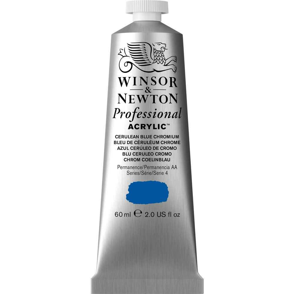 ACRILICA WINSOR NEWTON PROFISSIONAL 60ML 130 CERULEAN BLUE CHROM S4