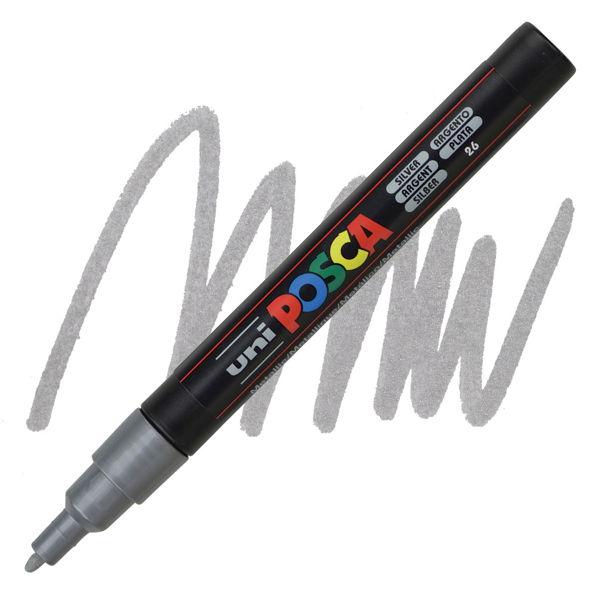 CANETA POSCA PC-3M 26 PRATA