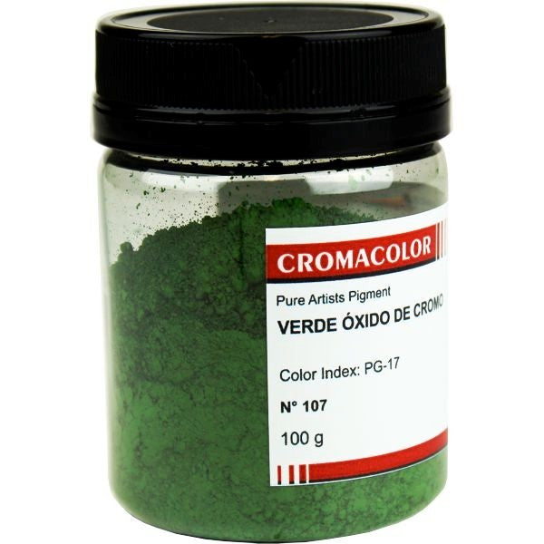 PIGMENTO PURO CROMACOLOR 107 OXIDE CHROMIUM GREEN PG-17 100g