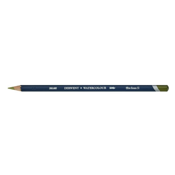 LAPIS AQUARELAVEL DERWENT WATERCOLOUR 51 OLIVE GREEN