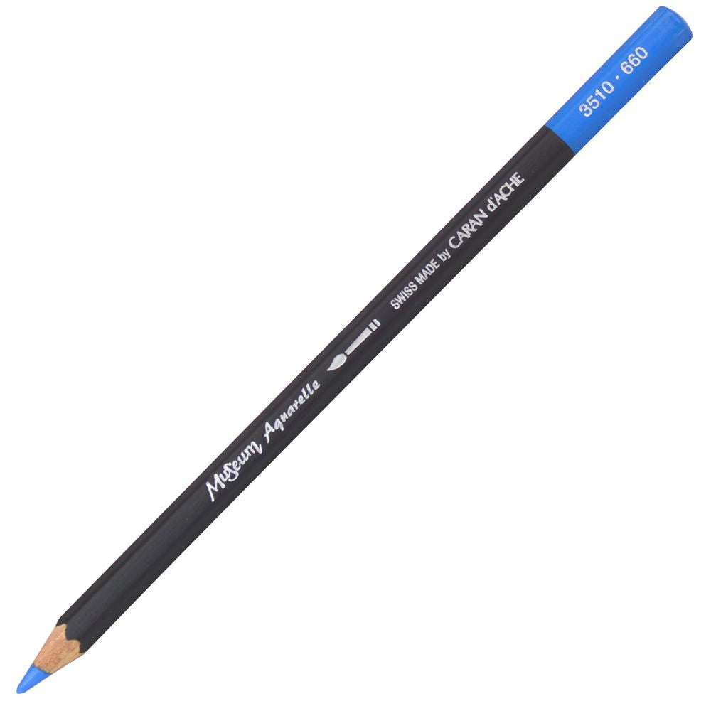 LAPIS AQUARELAVEL CARAN D´ACHE MUSEUM 660 AZUL COBALTO MEDIO 3510660