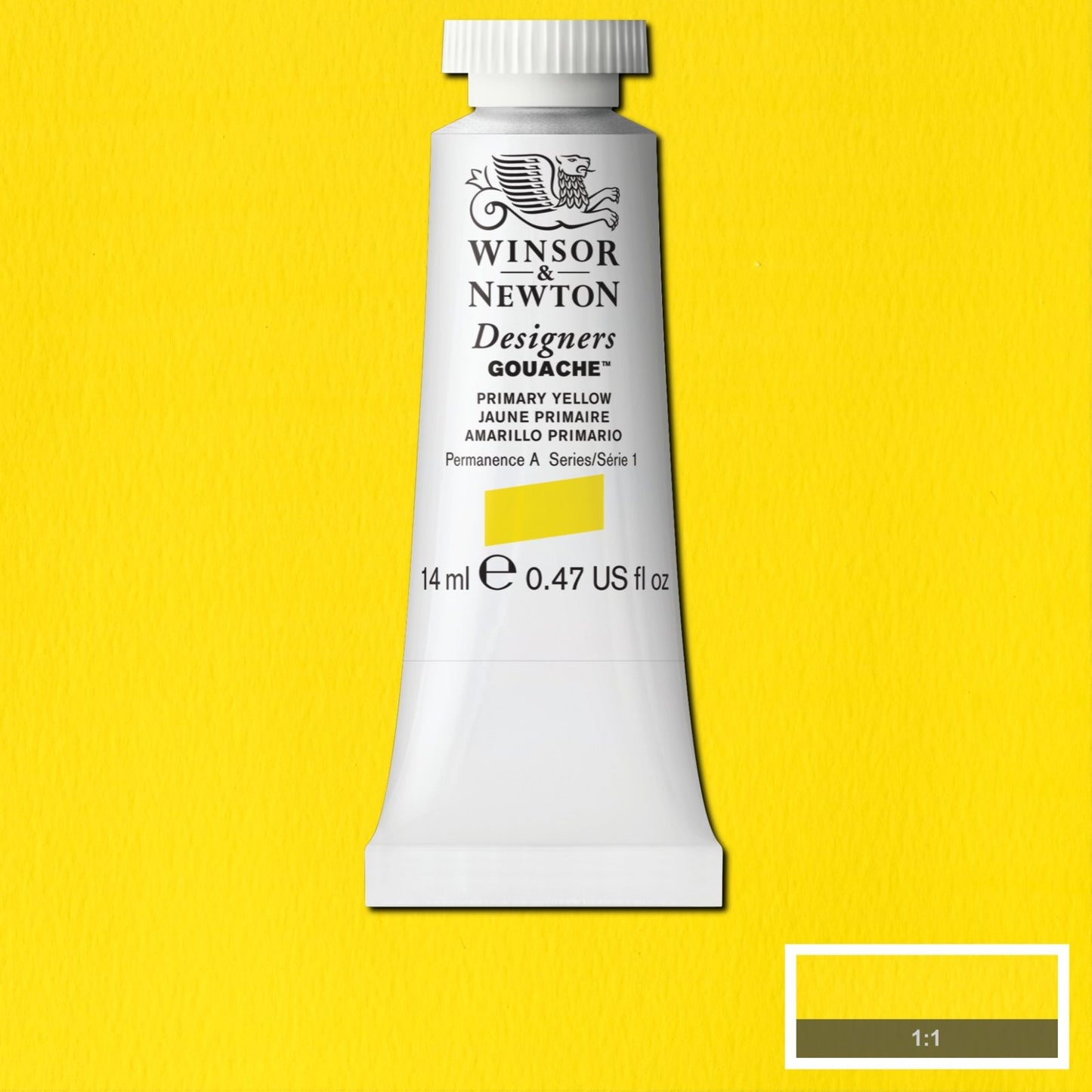 GOUACHE WINSOR NEWTON DESIGNERS 527 PRIMARY YELLOW 14ML